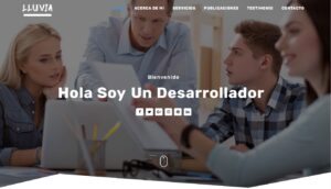 Lluvia – Plantilla de portafolio en Blogger