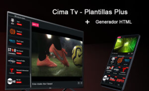 Cima Tv – Plantilla para canales de tv + Generador HTML